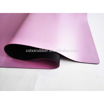 Rosa PU Yoga Matte, Schweiß Absorption Gummi PU Yoga Mat